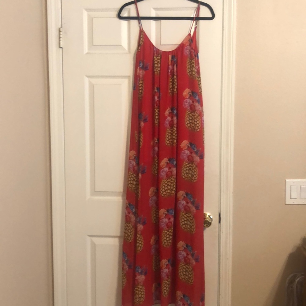 Show me your mumu pineapple maxi dress XS